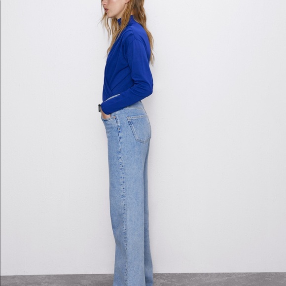 Zara bluish draped bodysuit - Picture 5 of 6